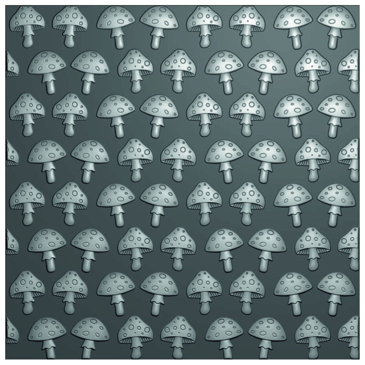 Vaessen creative • embossing folder paddenstoelen 15x15cm 1st.