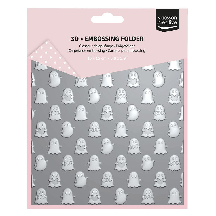 Vaessen creative • embossing folder spookjes 15x15cm 1st.