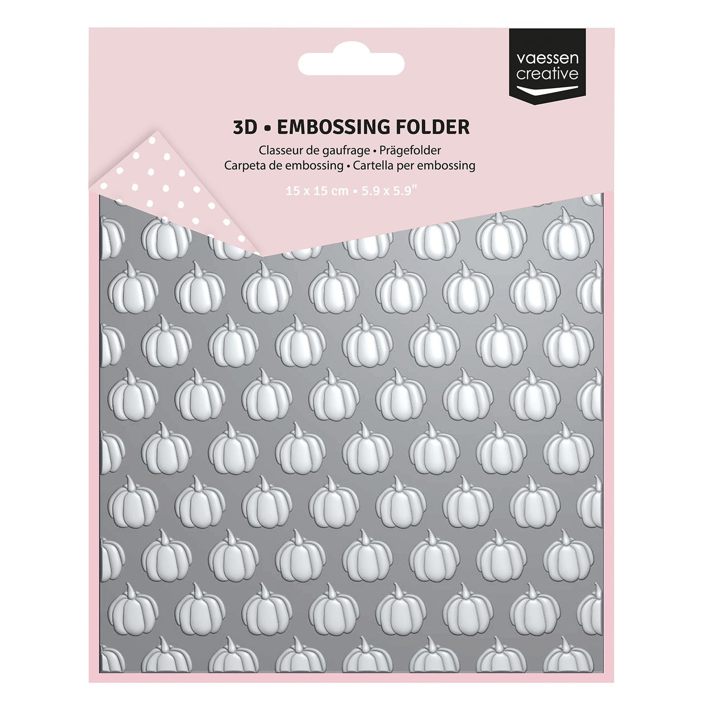 Vaessen creative • embossing folder pompoenen 15x15cm 1st.
