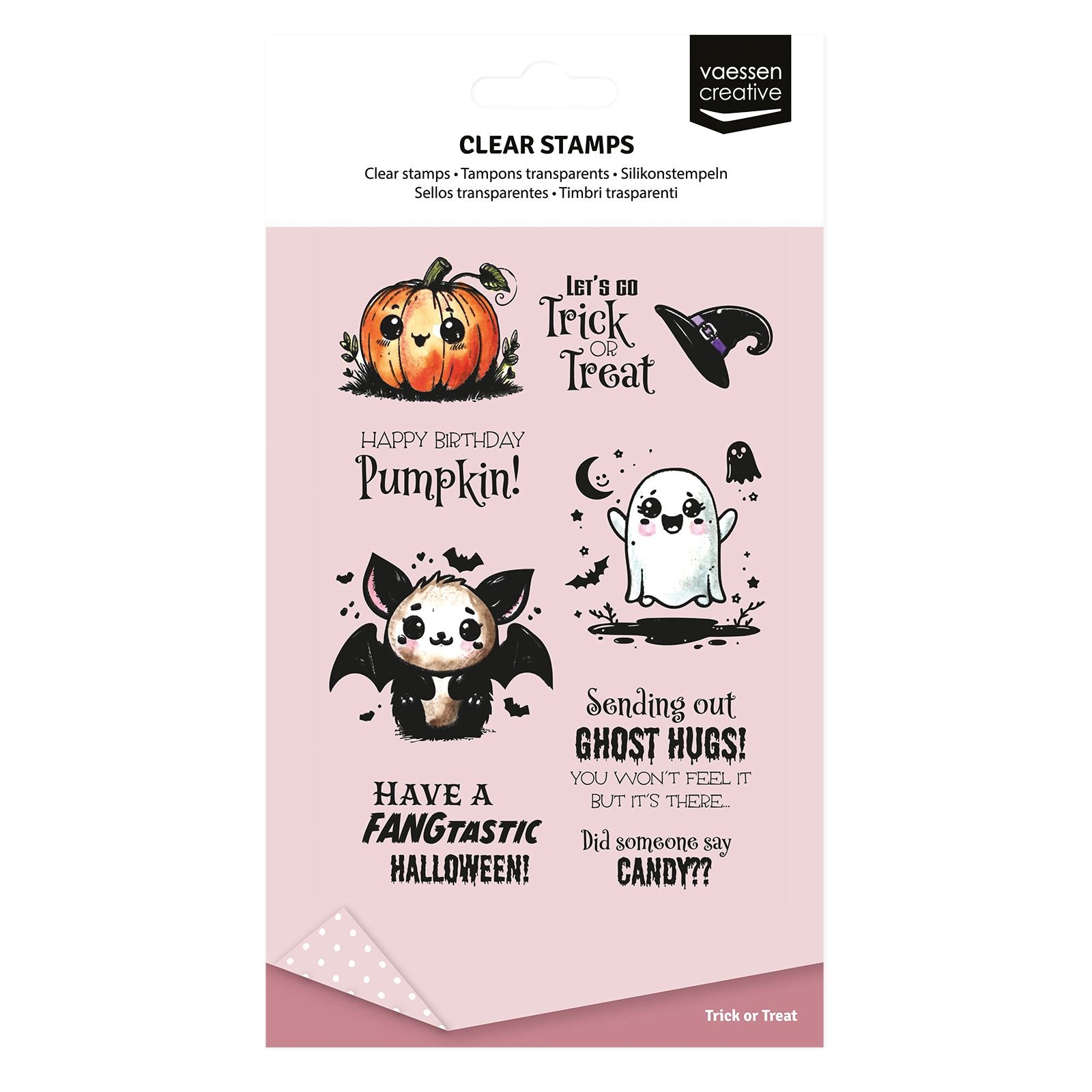 Vaessen creative • clear stempels trick or treat 9st.