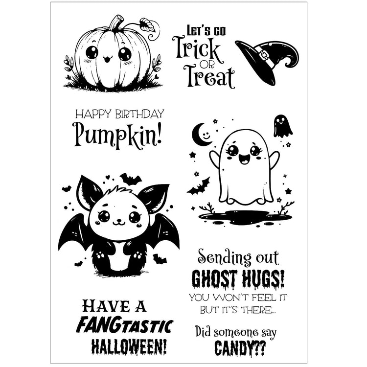 Vaessen creative • clear stempels trick or treat 9st.