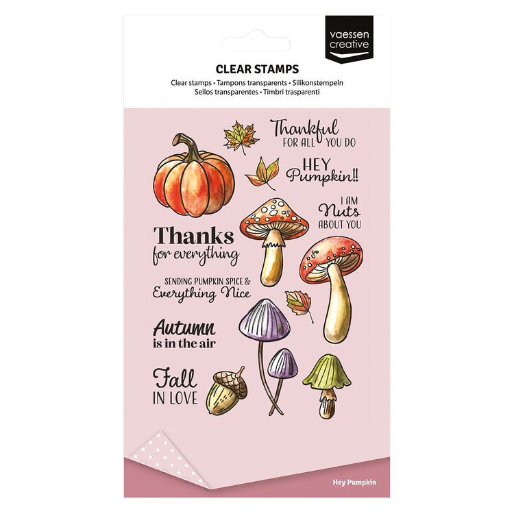 Vaessen creative • clear stempels hey pumpkin 16st.