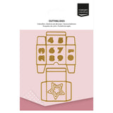 Vaessen creative • snijmallen adventskalender doosje 14st. - afbeelding 1
