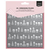 Vaessen creative • 3d embossing folder kerstdorp 15x15cm