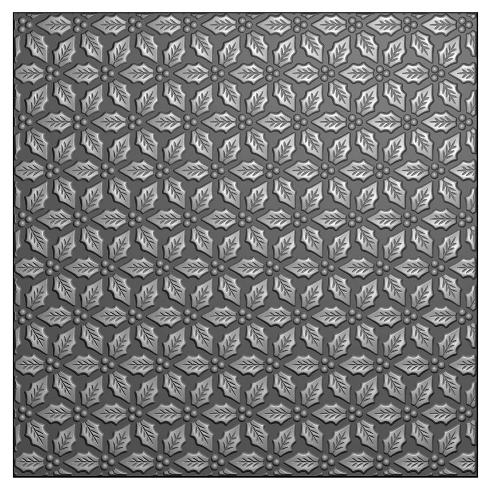 Vaessen creative • 3d embossing folder hulstbladeren 15x15cm