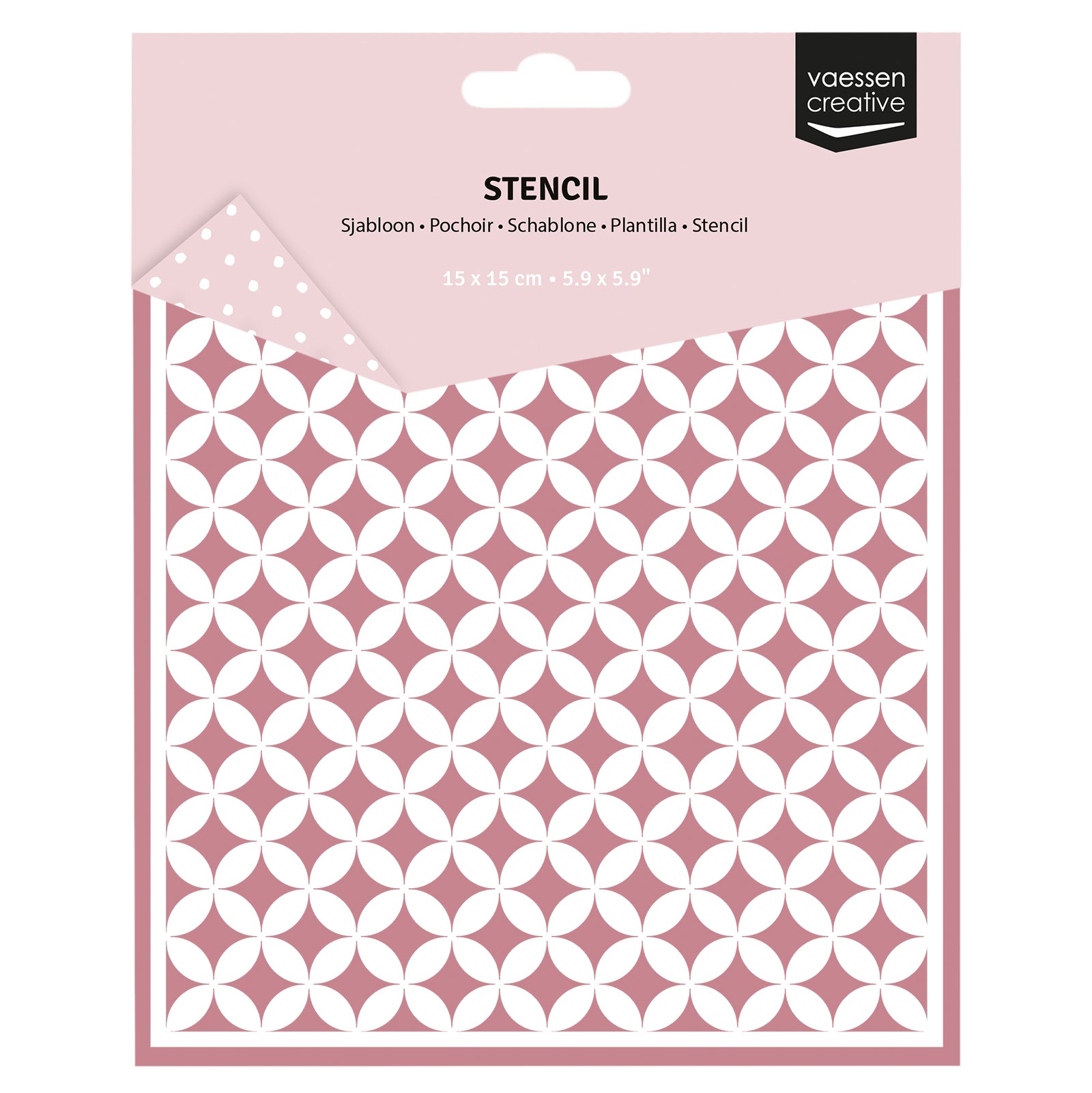 Vaessen creative • sjabloon grafische sterren 15x15cm