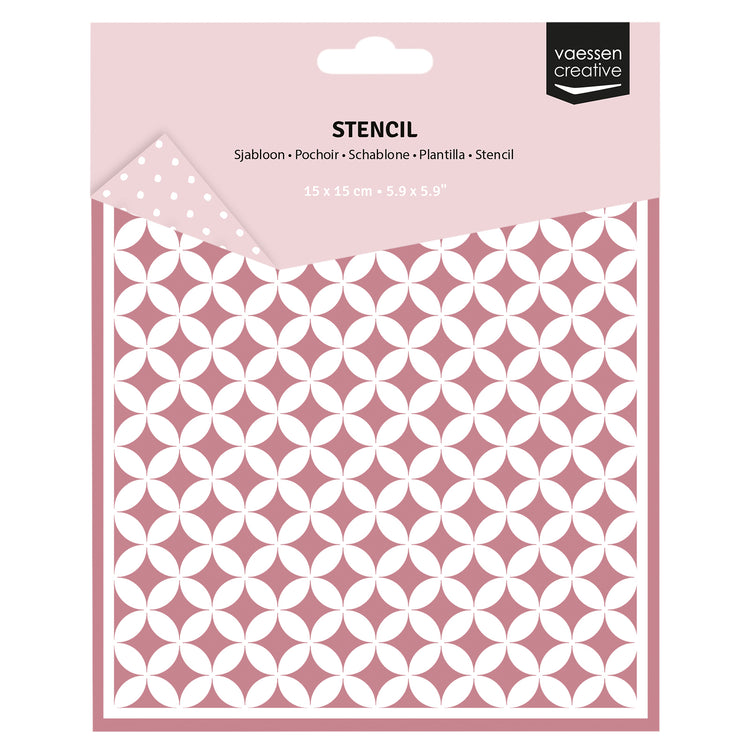 Vaessen creative • sjabloon grafische sterren 15x15cm