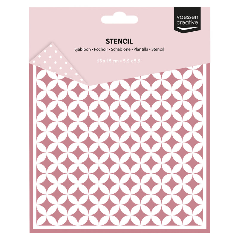 Vaessen creative • sjabloon grafische sterren 15x15cm