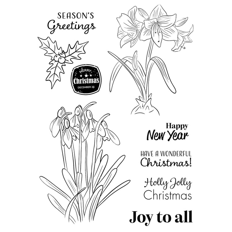 Vaessen creative • clear stamps joy to all 9st.