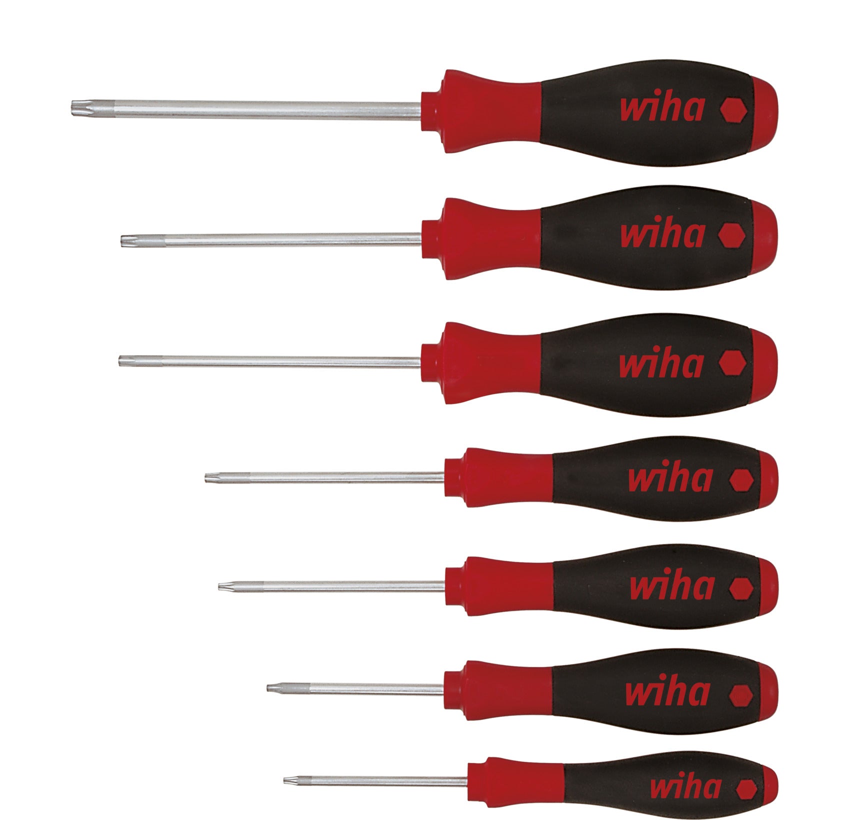 Wiha schroevendraaierset | 7-delig torx® | meercomponentengrepen | ronde kling | 1 stuk - 01299 - 01299