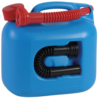Hünersdorff benzinkanister premium (un) gasoline canister 5l blue plastic, un