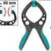 Wolfcraft - veerklem pro 60 mm - zeilklem - marktklem - extra sterk - zeilklemmen - 3631000