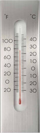 Nature - muurthermometer - aluminium - thermometer
