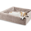 Bia bed fleece hoes hondenmand taupe