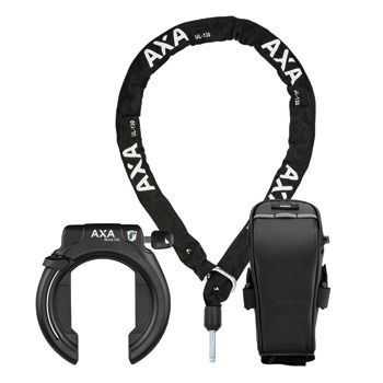 Axa ringslot block xxl + zadeltas + ulc130 ketting uitn.