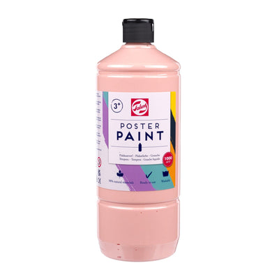 Talens • plakkaatverf openstock 1000ml roze beige 374
