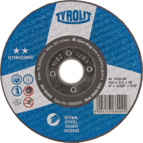 Tyrolit dss 230x3.0mm a30s-bf standard staal | 25 stuks