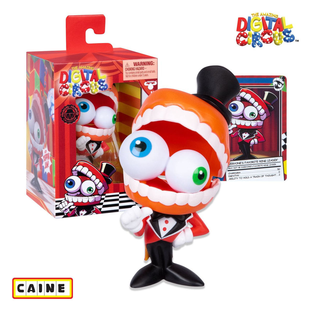 Moose toys the amazing digital circus - vinyl figuur caine