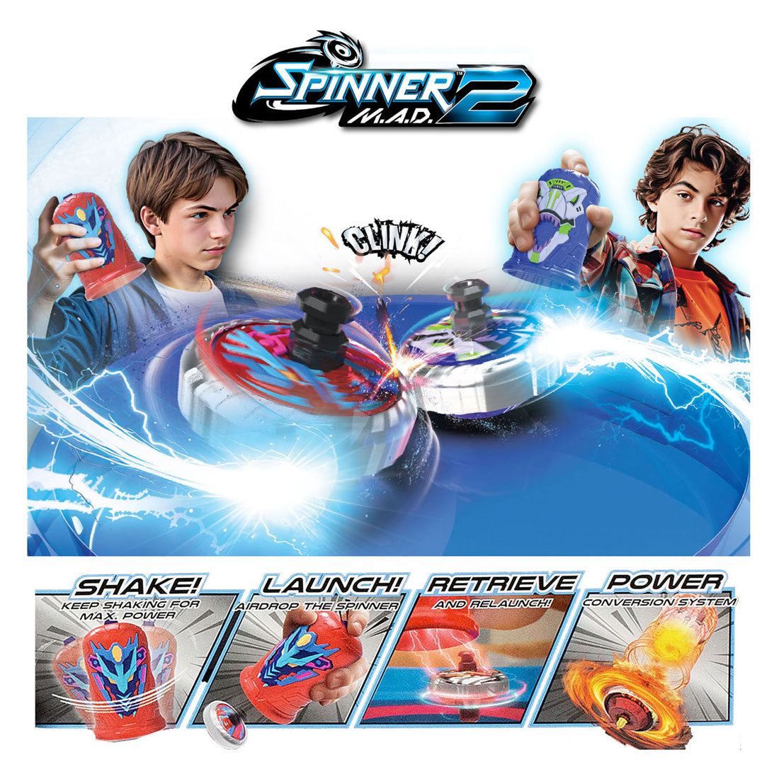 Silverlit spinner mad 2 single packs assorted | 2 stuks