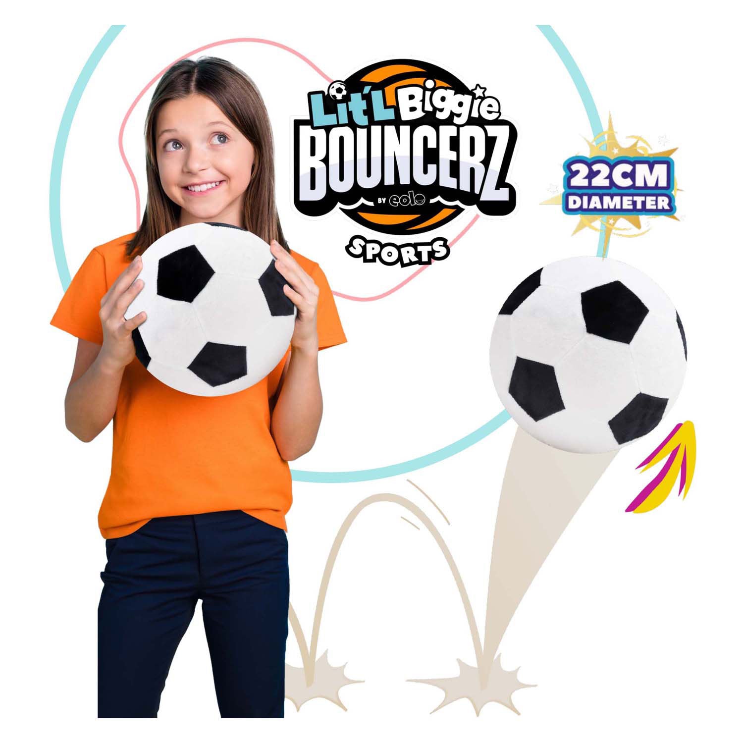 Eolo lit'l biggie bouncerz soccer ball | 3 stuks