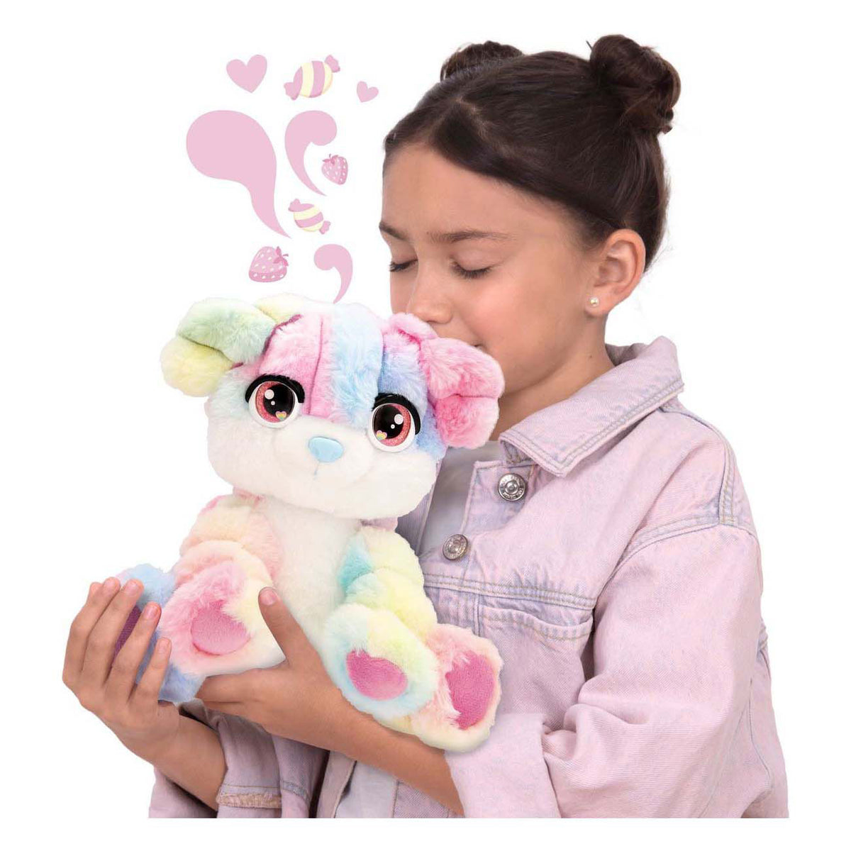 Spectron cotton cuties puppy - geurende suikerspin knuffel, 30cm
