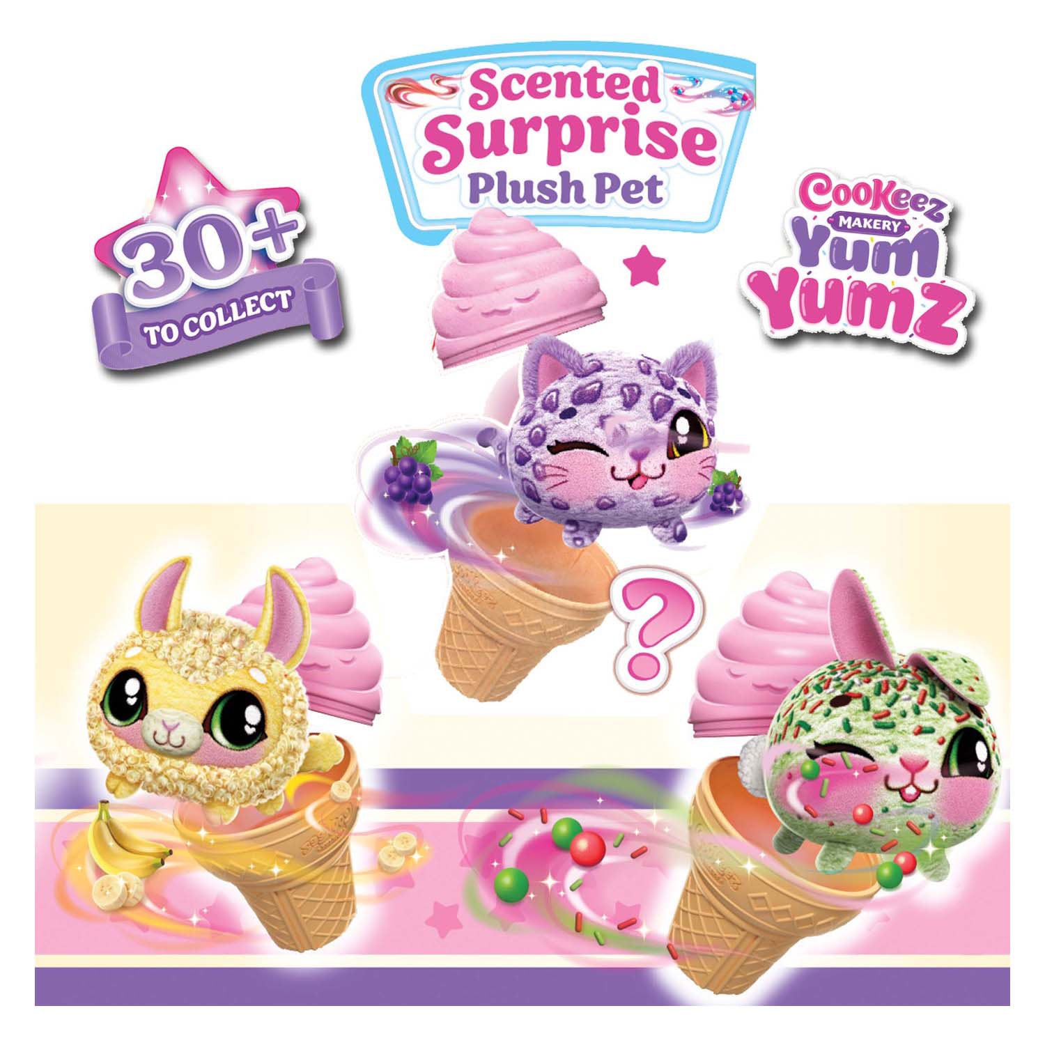 Spectron cookeez makery yum yumz surprise knuffel, 2-pack