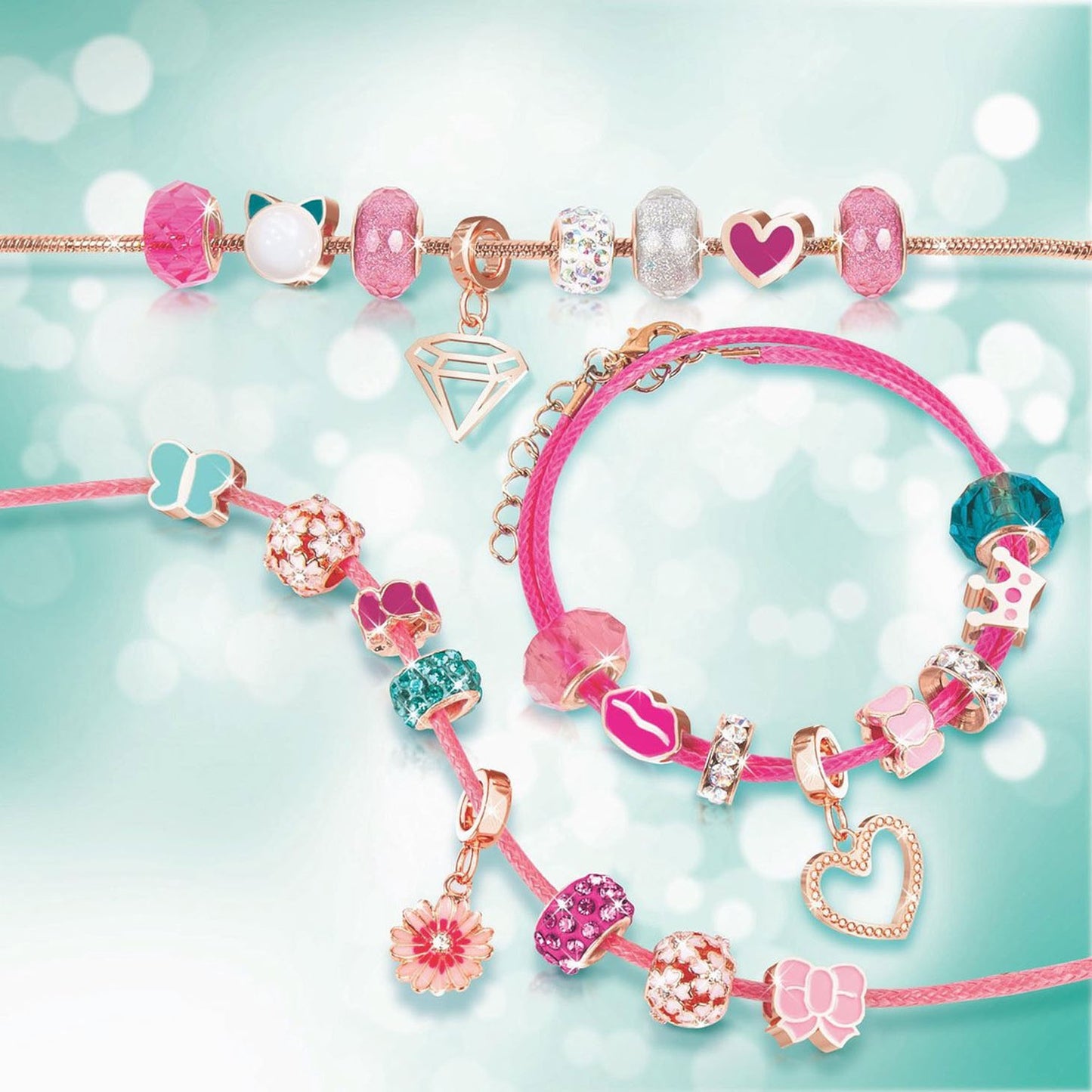 Make it real - armbanden met stalenkrans bedels