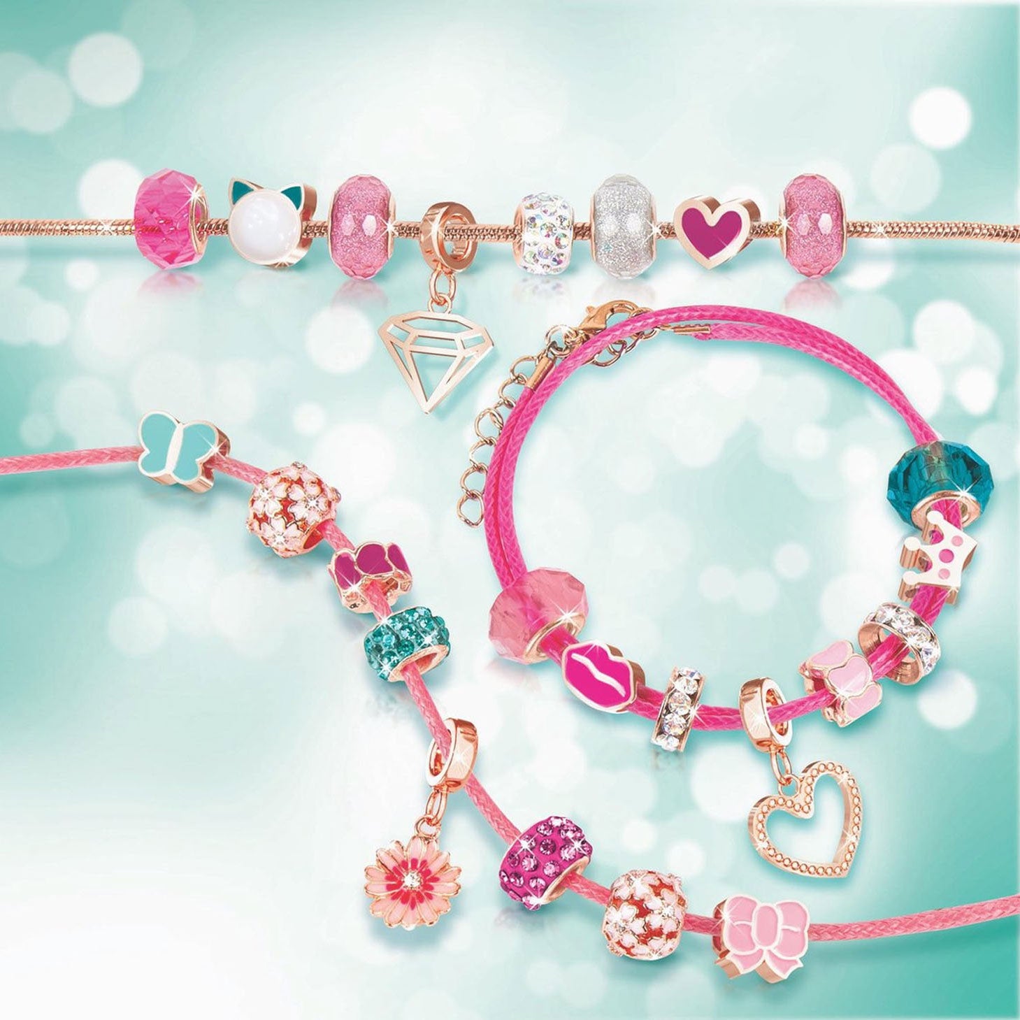 Make it real - armbanden met stalenkrans bedels