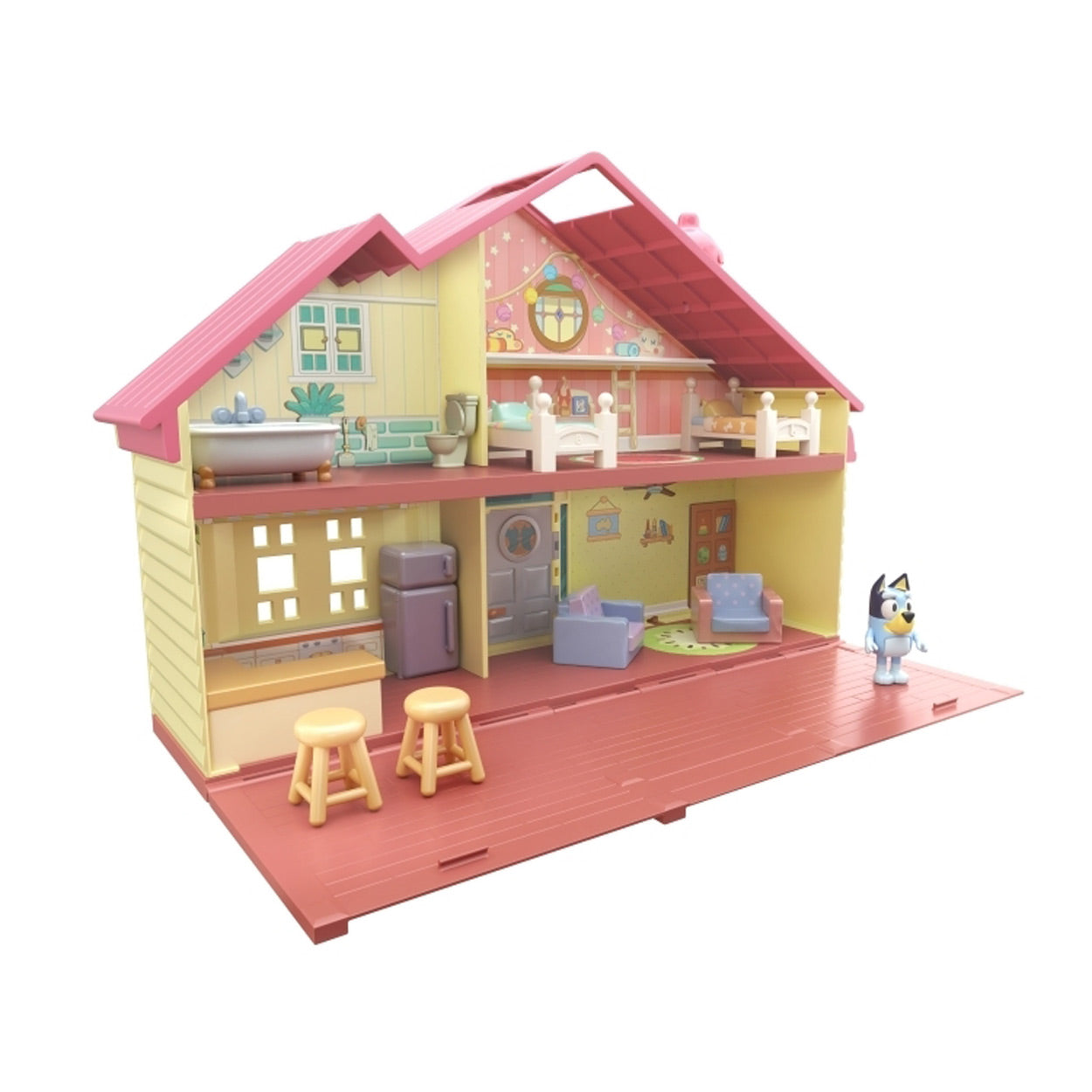 Moose toys bluey speelhuis met accessoires speelset