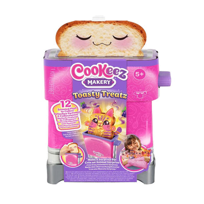 Moose toys cookeez makery toasty treatz maak een verrassings pluchen dier