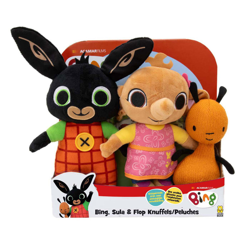Spectron bing, sula flop knuffels, set van 3