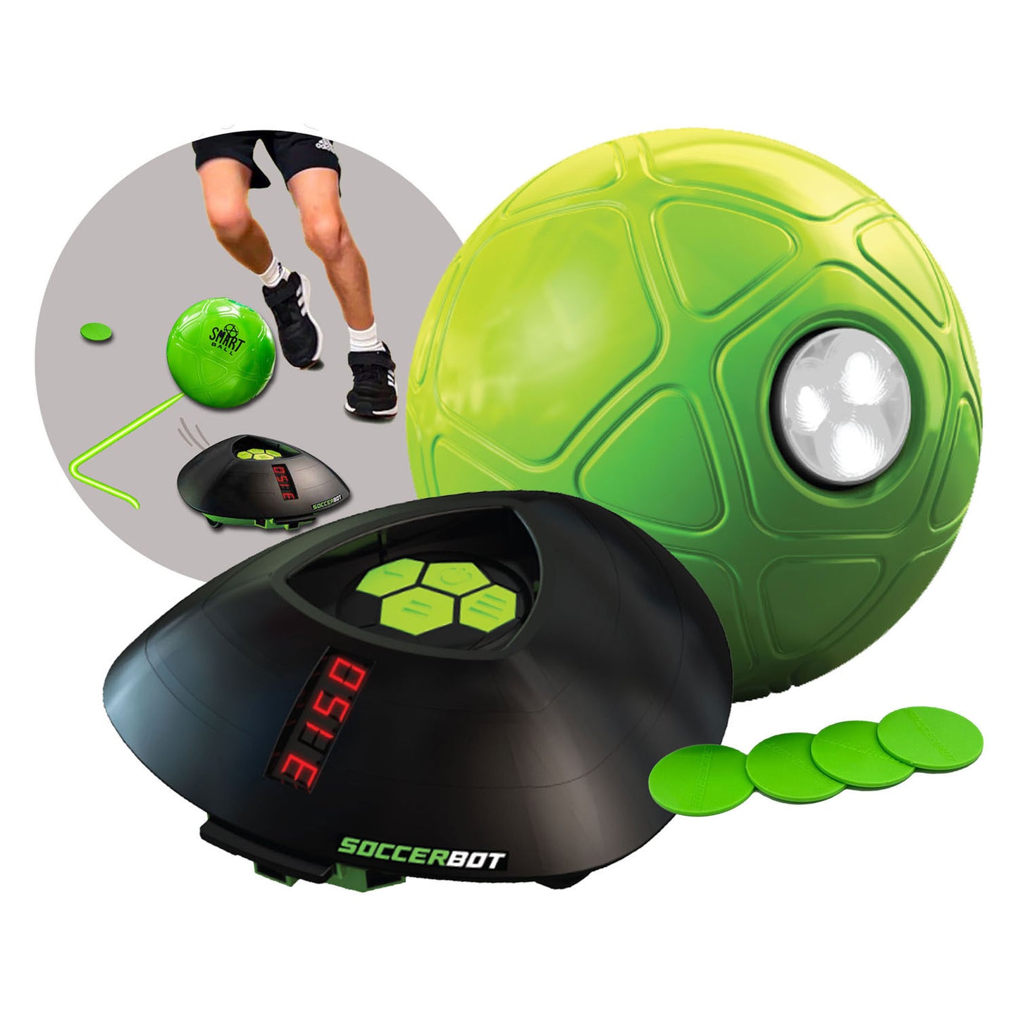 Gear2play soccer bot - indoor voetbaltrainer behendigheidsspel - versla de interactieve bot