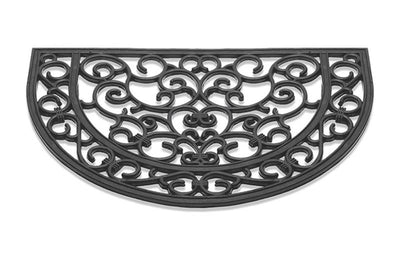 Hq deurmat antiek halfrond rubber 40x60cm