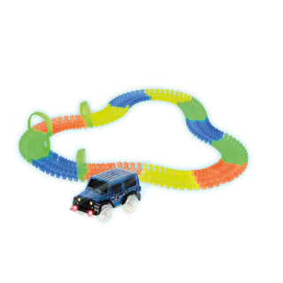 Racebaan glow track 120 delig 3,5 meter | 2 stuks