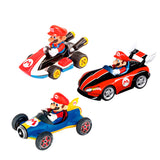 Carrera super mario pull back raceauto's, 3dlg. - afbeelding 1