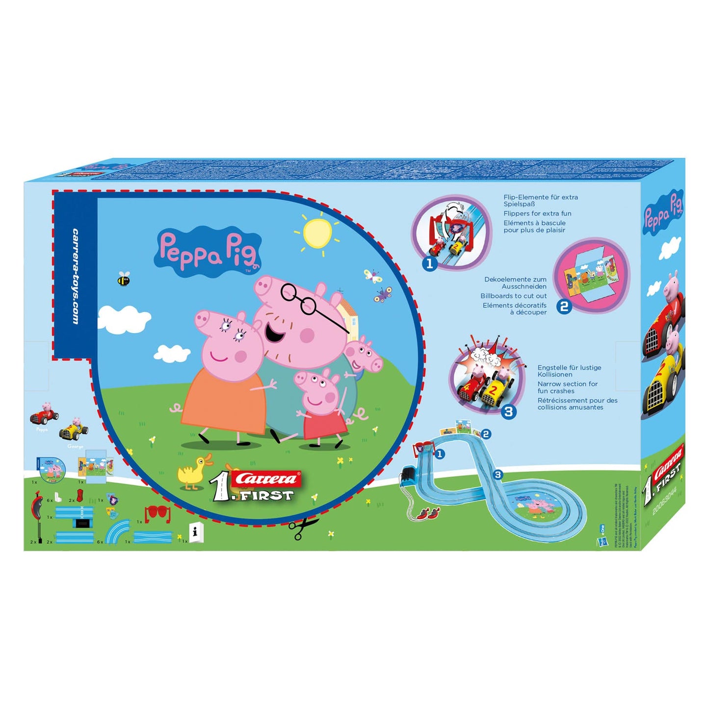 Carrera First Racebaan - Peppa Pig Zeepkist Race