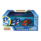 Carrera pull back auto team sonic racing - sonic vs. shadow twinpack - afbeelding 1