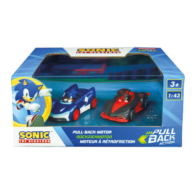 Carrera pull back auto team sonic racing - sonic vs. shadow twinpack