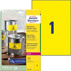 Watervaste etiketten avery zweckform 20 stuks wit