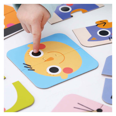 Banana panda - on-the-go puzzel halve gezichten - 16st.