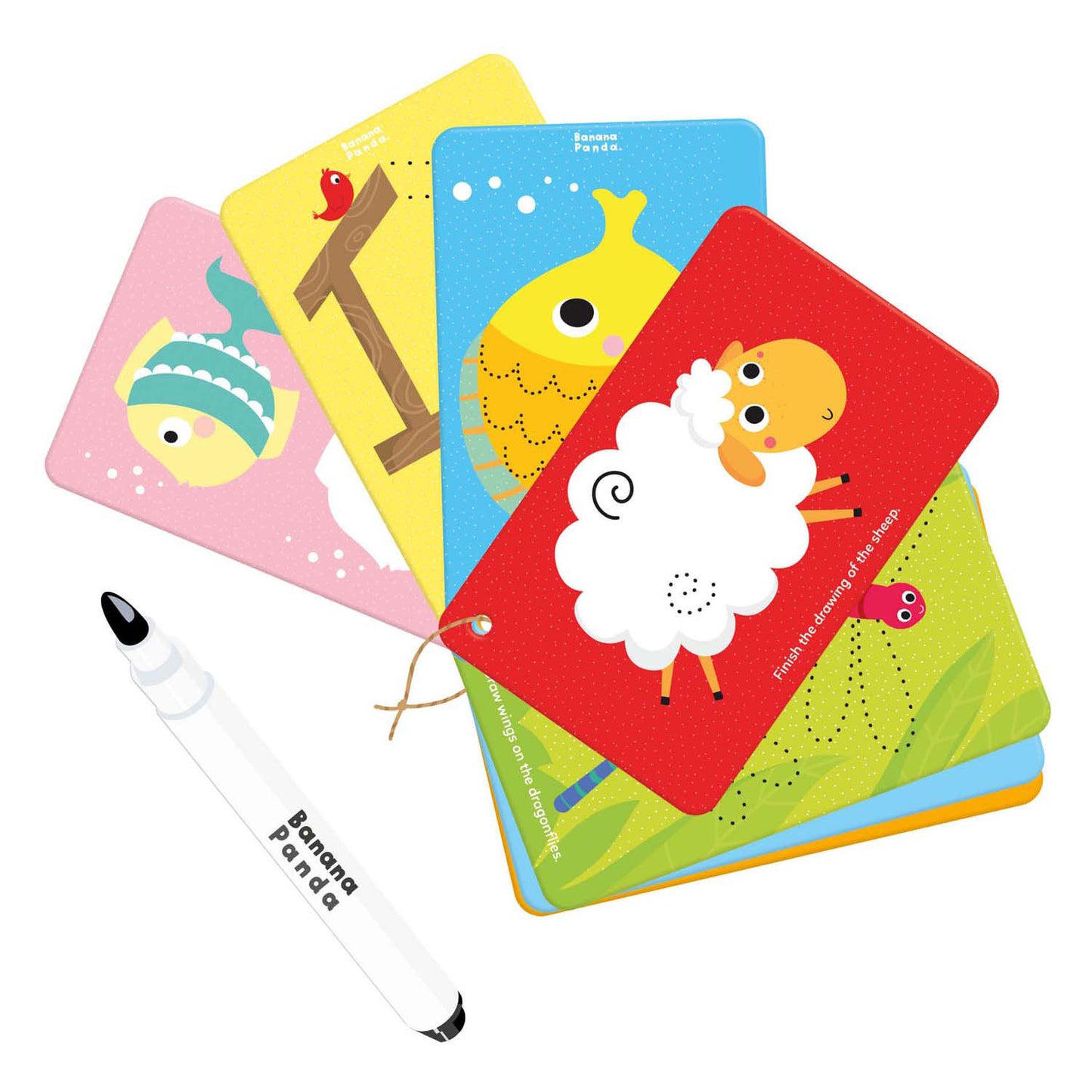 Banana panda - laten we dieren schrijven en wissen