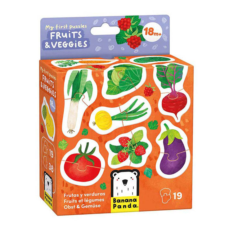 Banana panda - mijn eerste puzzels fruit groenten, 19st.