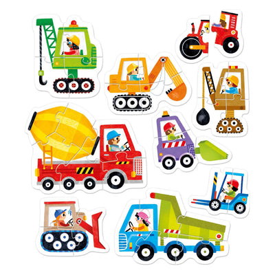 Banana panda - oplopende puzzels voertuigen - 33st.