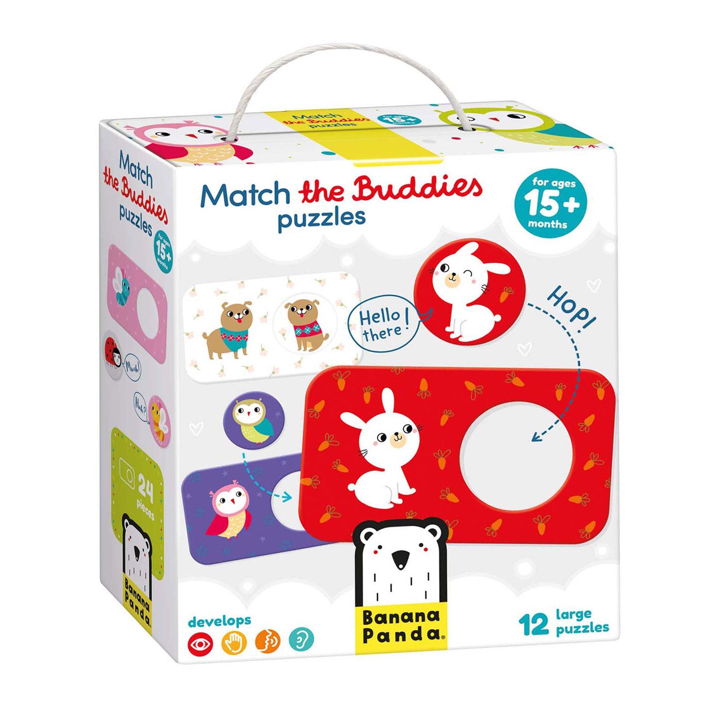 Banana panda - zoek dezelfde vriendjes puzzels - 12st.