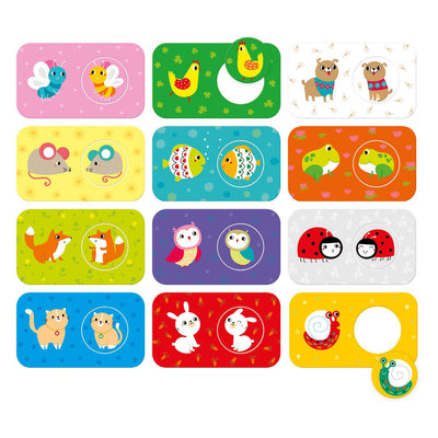 Banana panda - zoek dezelfde vriendjes puzzels - 12st.