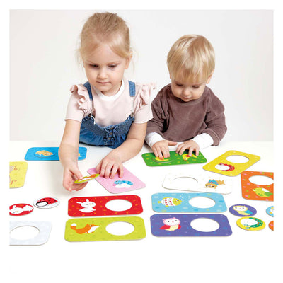 Banana panda - zoek dezelfde vriendjes puzzels - 12st.