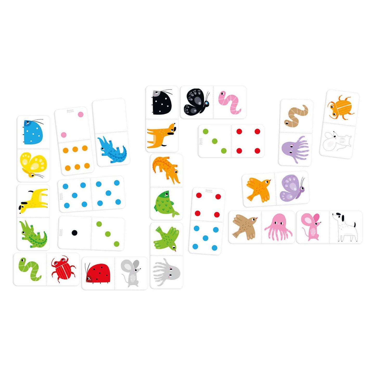 Banana panda - laten we kleuren domino spelen