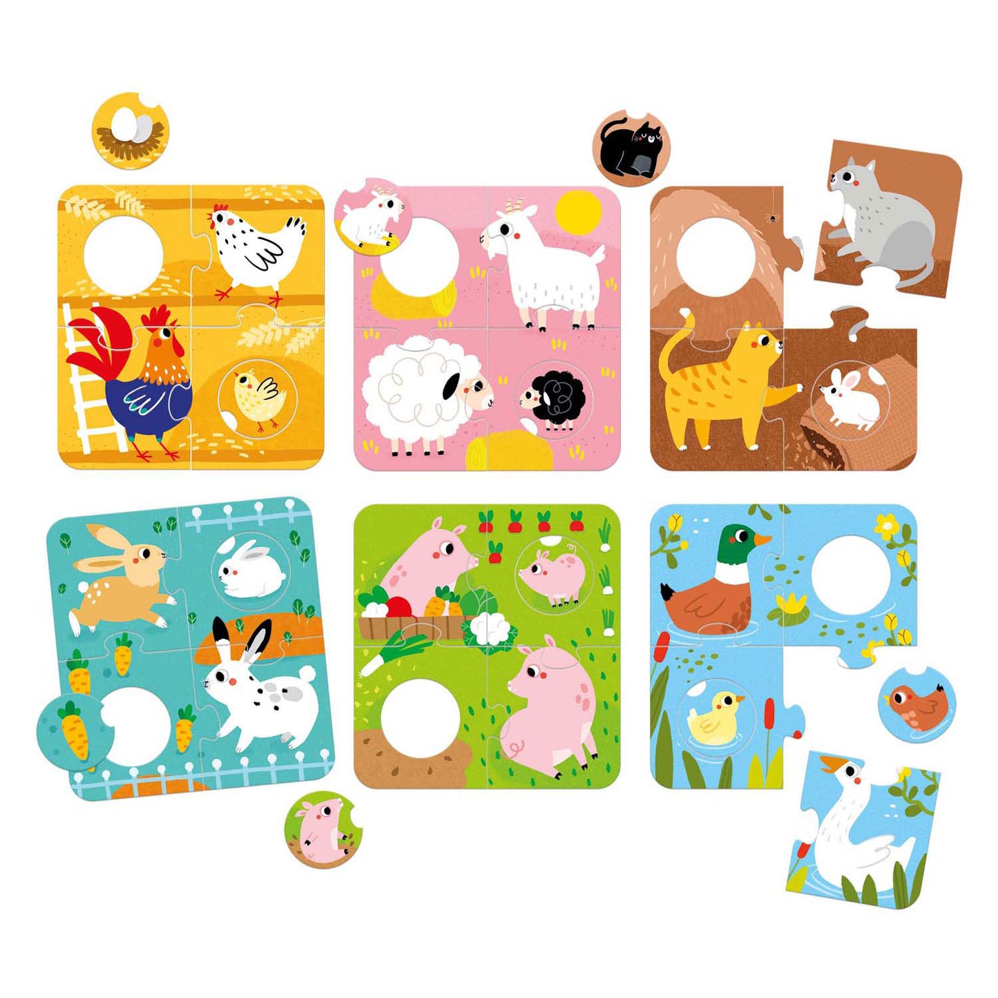 Banana panda - zoek dezelfde boerderijdieren