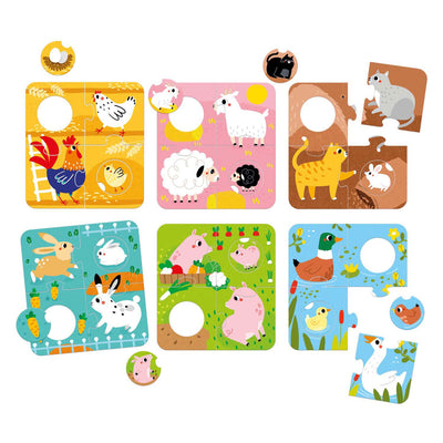 Banana panda - zoek dezelfde boerderijdieren