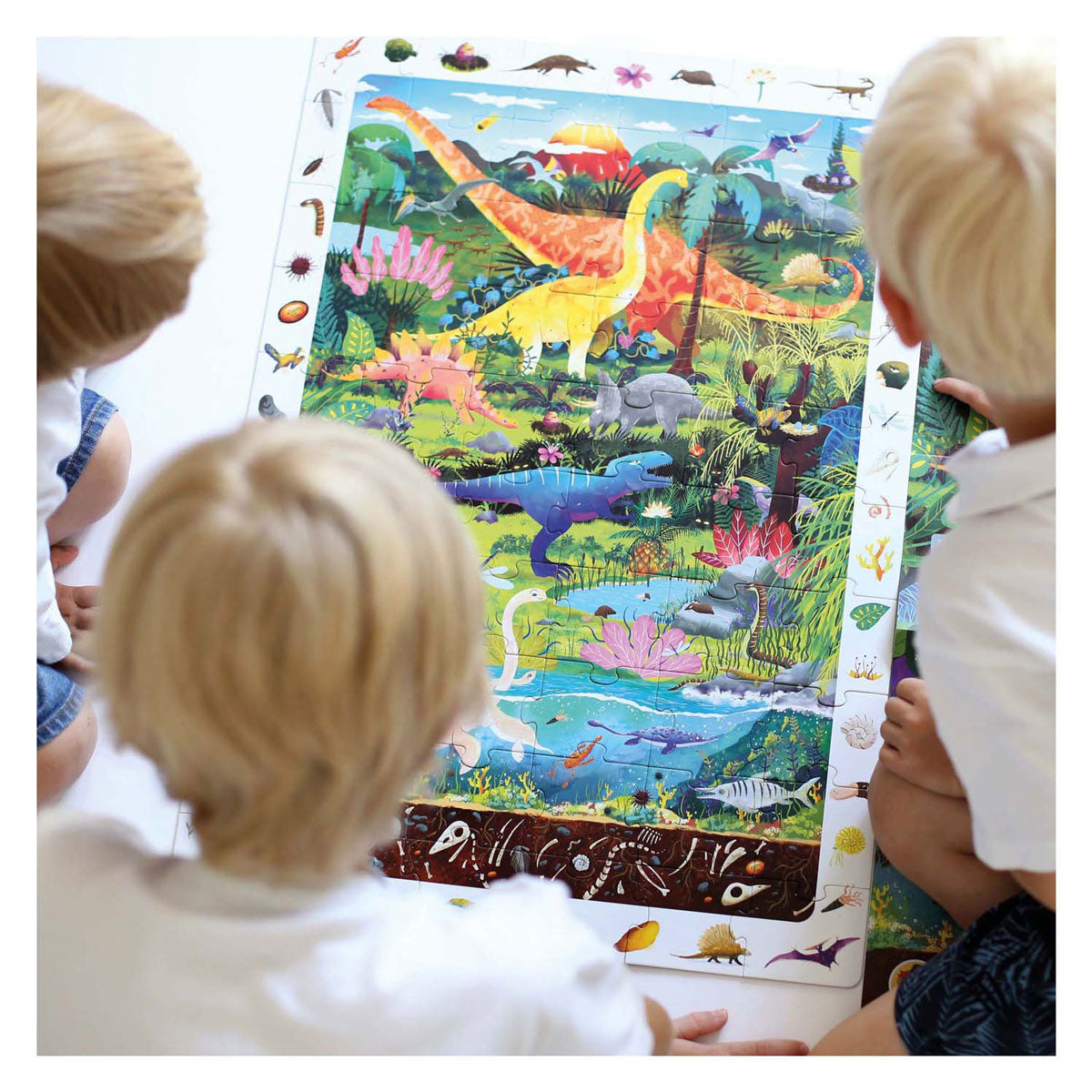 Banana panda zoek en kijk puzzel dinosaurus 4+.